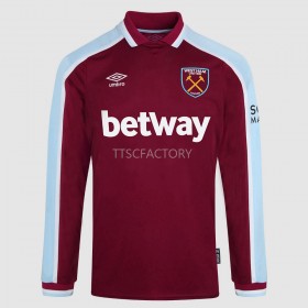 Maillot de Foot West Ham United Domicile 2021-22 Manches Longues
